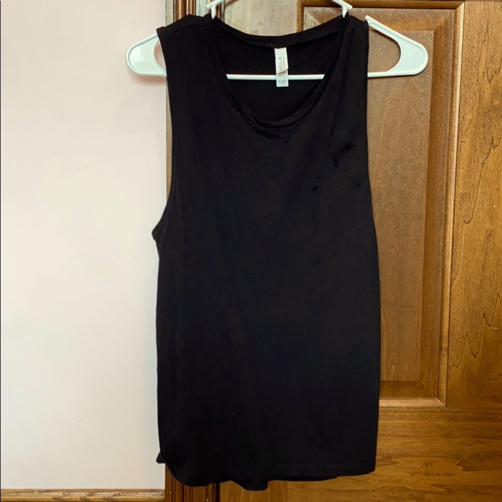 Black tank top
